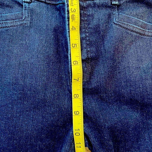 Loft Skinny Jeans 29 Dark Blue Color - Zippered Ankle - Slim Pockets - Picture 6 of 8